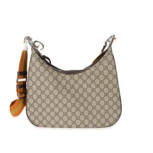 Gucci Beige GG Canvas Large Attache Shoulder Bag